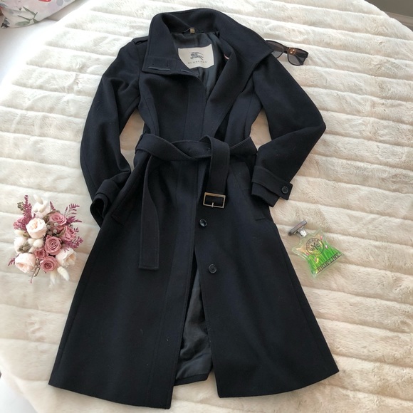Burberry Jackets & Blazers - Classic Black Burberry Coat